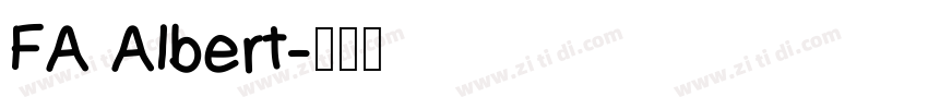 FA Albert字体转换